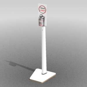 Branded Floorstanding Hand Sanitiser Dispenser