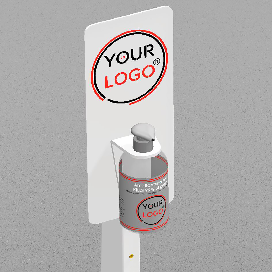 Branded Floorstanding Hand Sanitiser Dispenser