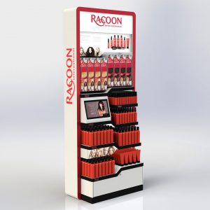 Free Standing Cosmetic Product Display
