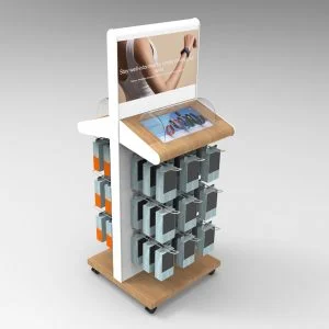 Retail Display Unit with Slatwall Shelves