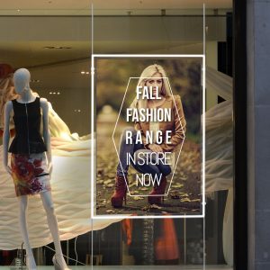 Large LED Illuminated Window Display Pockets
