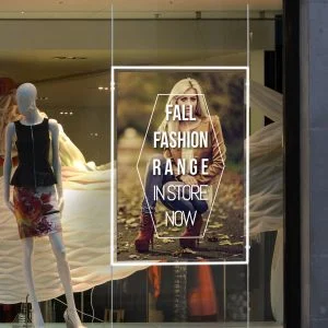 Large LED Illuminated Window Display Pockets