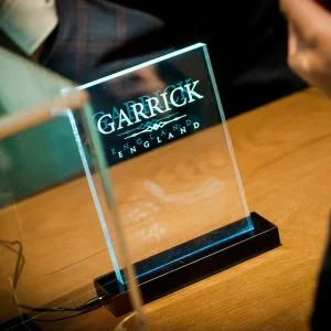 Laser Engraved Illuminated Acrylic Block