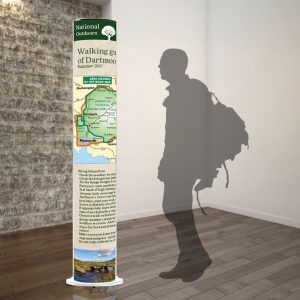 Floor Standing Rotating Information Unit