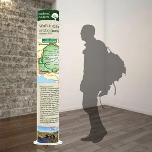 Floor Standing Rotating Information Unit