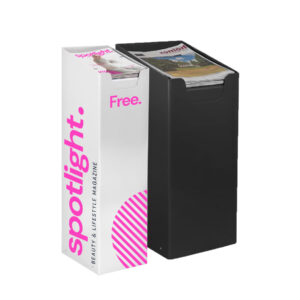 Spring Loaded Dump Bins Newspaper and Magazine