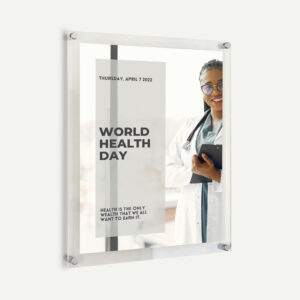 Fire Rated Poster Frame - Wall Mounted