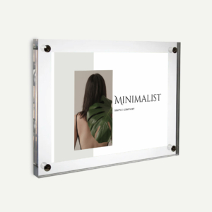 Acrylic Photo Frame - Flush Wall Mounted