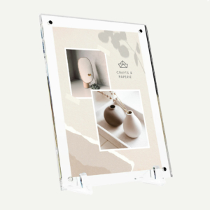 Acrylic Photo Frame - Wall Mounted or Free Standing