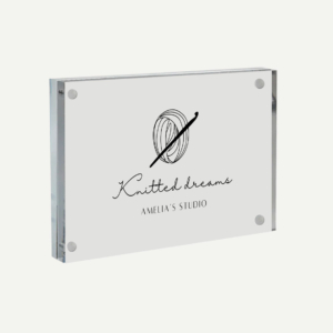 Business Card Acrylic Photo Block Frame