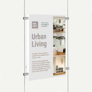Ceiling To Floor Cable Poster Kit