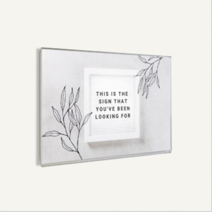 Acrylic Sign Holder - Wall Mounted