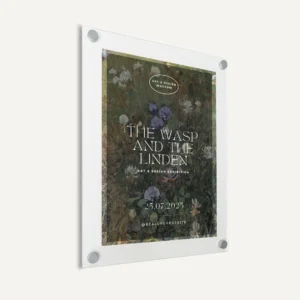 White Acrylic Photo Frame - Wall Mounted