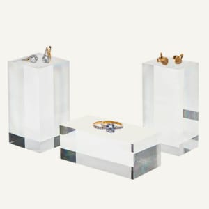 Solid Clear Acrylic Display Blocks