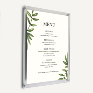 Acrylic Poster Frame - Wall Mounted