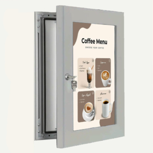 Illuminated Outdoor LED Poster Frame - Wall Mounted