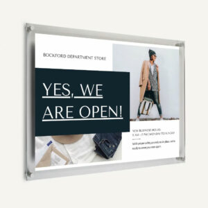 Made to Measure Acrylic Photo Frame - Wall Mounted