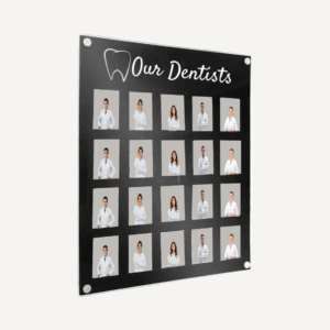 Easy Clean Custom Staff Photo Board