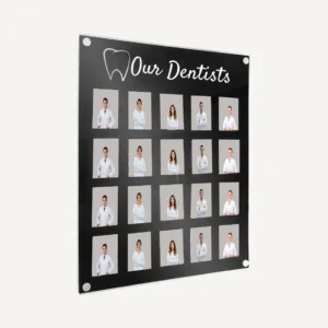 Easy Clean Custom Staff Photo Board