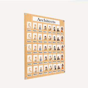 Wooden Staff Photo Board