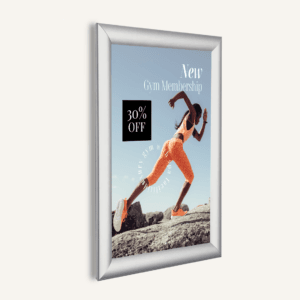 Silver Snap Frame - Wall Mounted