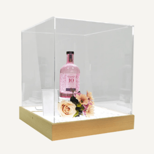 Illuminated Wooden Display Case