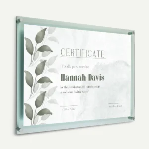Glass Effect Acrylic Photo Frame - Wall Mounted