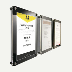 Acrylic Frame With Rounded Corners - Wall Mounted