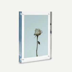 Magnetic Photo Block Frame, With Border - Free Standing