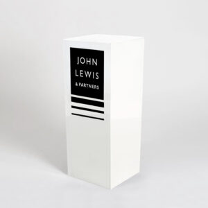 Branded Acrylic Display Plinth Pedestal