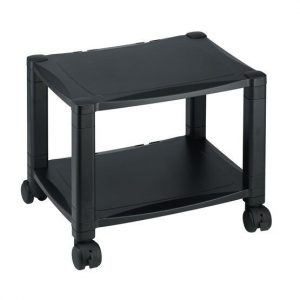 Height Adjustable Wheeled Printer Stand - 2 Shelves