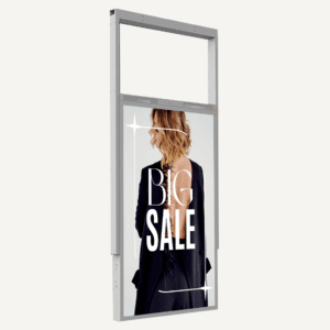 A hanging Ultra High Brightness Double Sided Advertising Screen.