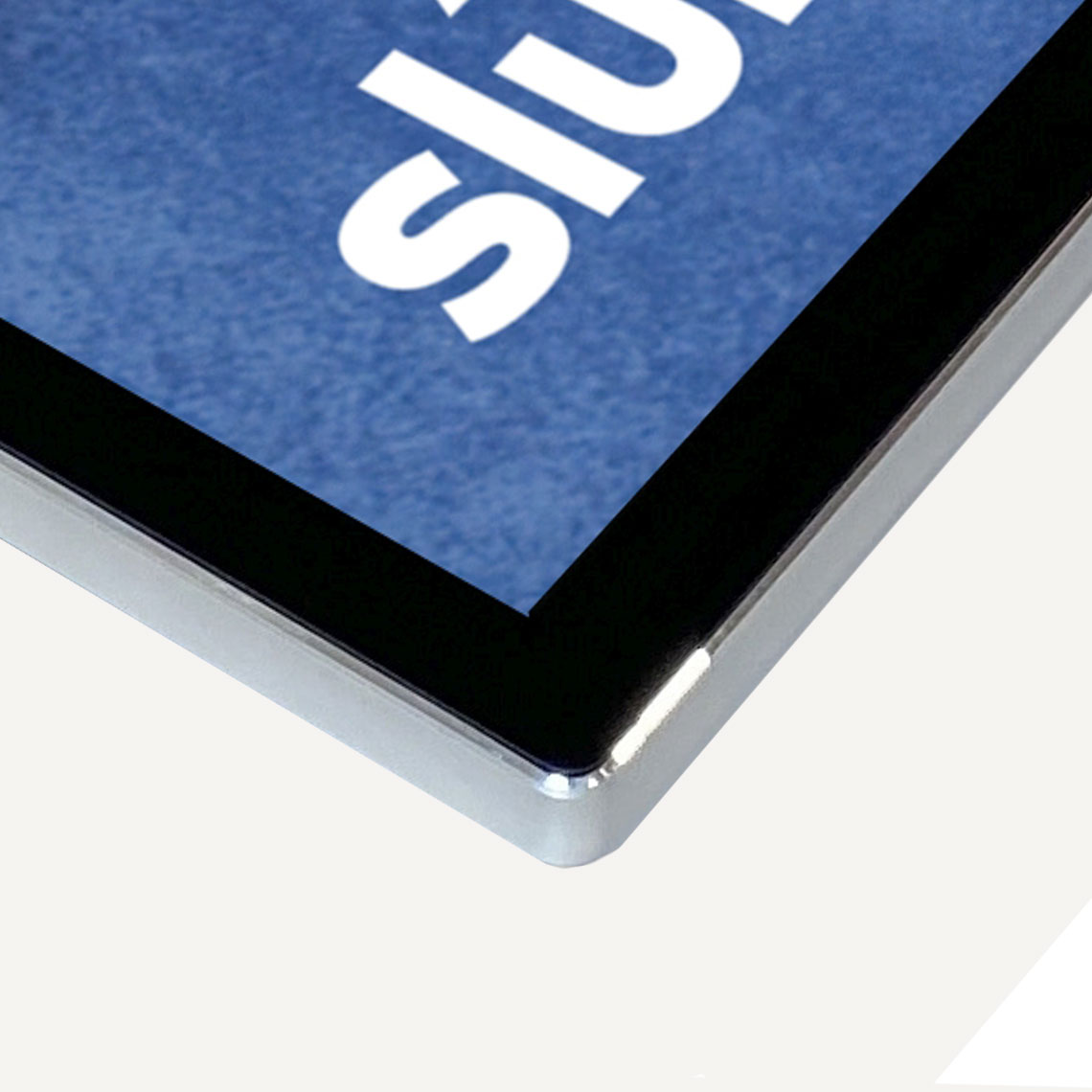 A close up of an Ultra Thin Digital Advertising Screen.
