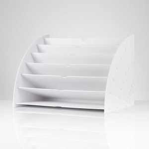 White Acrylic File Holder