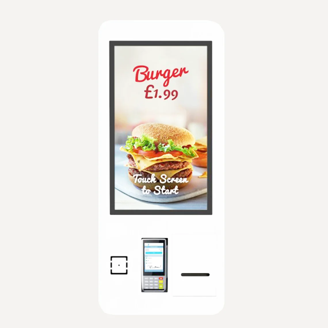 A Fast Food & Restaurant Self Ordering Kiosk.