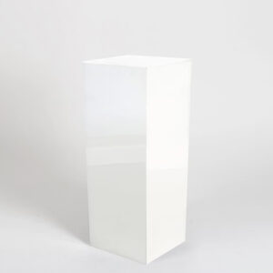 White plinth display pedestal.