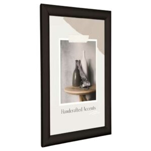 A black outdoor frame with a picture inside.