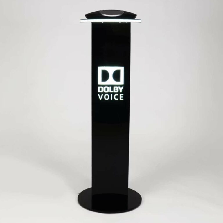 A made to measure Dolby Sound plinth.