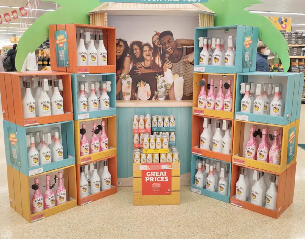 Malibu pos display