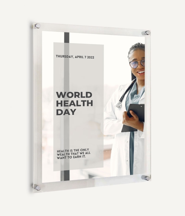 LA93 Fire Rated – Wall Mounted Acrylic Poster Frames